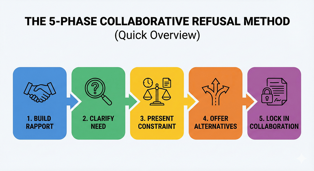 5 step process of saying NO